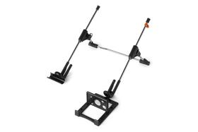Suporte para Notebook em Aço Dobrável Ergonômico NR17 c/ Apoio para Caneta e Celular - Dvalima