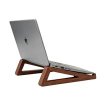 Suporte para notebook GcwJovialite de bambu portátil com ventilação 10-15,6"
