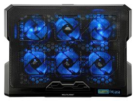 Suporte para Notebook Multilaser AC282 - até 17 - com LED - 6 coolers