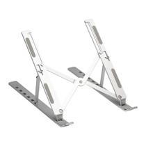 Suporte Para Notebook Pix/5+/KOKAY 079-0062, Altura Ajustável, Dobrável, Até 15.6 Polegadas, Alumínio, ABS, Branco Suporte Para Notebook Pix/5+/KOKAY 079-0062, Altura Ajustável, Dobrável, Até 15.6 Polegadas, Alumínio, ABS, Branco