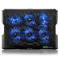 Suporte para Notebook Regulável 6 Fans LED Azul Ac282 Multilaser