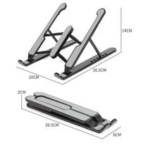 Suporte Para Notebook Regulável Ergonômico Portátil ABS Reliza Nr17 PRETO Suporte Para Notebook Regulável Ergonômico Portátil ABS Reliza Nr17 PRETO