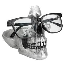 Suporte para Óculos Criativo Skull Mrlikale - Resina Prateada