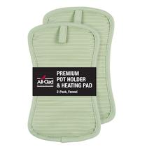 Suporte para panelas e almofada de aquecimento All-Clad Premium 100% algodão (pacote com 2) Suporte para panelas e almofada de aquecimento All-Clad Premium 100% algodão (pacote com 2)