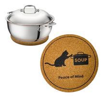 Suporte para panelas Tapete de cortiça 16cm x 16cm Suporte para panelas Tapete de cortiça 16cm x 16cm