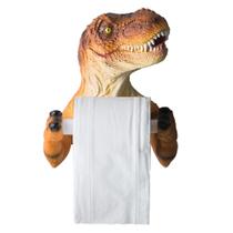 Suporte para papel higiênico Banllis dinossauro em resina para parede Suporte para papel higiênico Banllis dinossauro em resina para parede