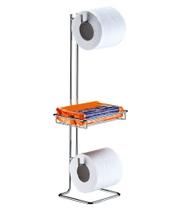 Suporte Para Papel Higiênico Com Porta Objetos 51 Cm Cromado