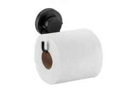 Suporte para papel higiênico com ventosa preto fosco Suporte para papel higiênico com ventosa preto fosco