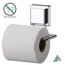 Suporte para papel higiênico de Aço Inox -Fixação por ventosa - Future
