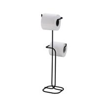 Suporte para Papel Higiênico de Chão Preto Fosco Future Suporte para Papel Higiênico de Chão Preto Fosco Future