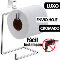 Suporte para papel higienico duplo suporte duplo cromado porta papel higienico caixa acoplada privada - loja do abençoado