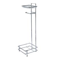 Suporte Para Papel Higiênico e Lixeira Quadrada de Chão