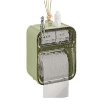 Suporte Para Papel Higiênico Em Acrílico - Verde Claro