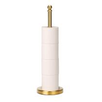Suporte para papel higiênico exilon em aço inoxidável com acabamento dourado escovado