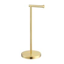 Suporte para papel higiênico KES Gold Free Standing SUS 304 Steel Suporte para papel higiênico KES Gold Free Standing SUS 304 Steel