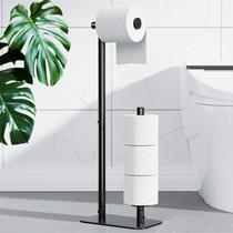 Suporte para Papel Higiênico Kitsure Free Standing - Preto - 4 Rolos