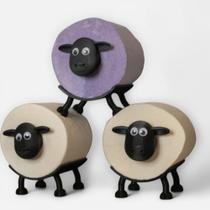 Suporte para papel higienico ovelhas