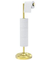 Suporte para papel higiênico WZKALY Freestanding Gold, 4 rolos Suporte para papel higiênico WZKALY Freestanding Gold, 4 rolos