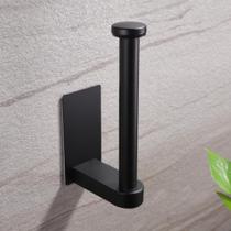 Suporte para papel higiênico YIGII preto em aço inoxidável SUS 304 Suporte para papel higiênico YIGII preto em aço inoxidável SUS 304
