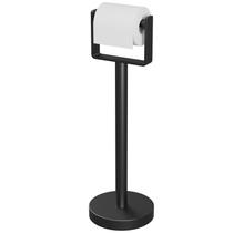 Suporte para Papel Higiênico YUMORE em Aço Inoxidável Preto Fosco 18x57 cm Suporte para Papel Higiênico YUMORE em Aço Inoxidável Preto Fosco 18x57 cm