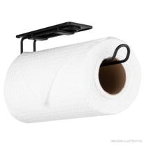 Suporte para Papel Toalha Arthi com Dupla Face Preto
