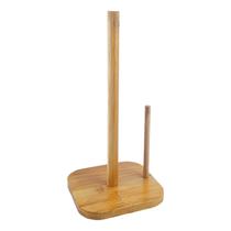 Suporte Para Papel Toalha De Bambu 29,5Cm