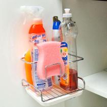 Suporte Para Parede Pia Sabão Detergente E Esponja Cromado - Future