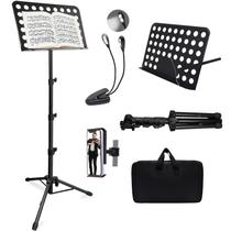 Suporte para partituras Tialero 70 com luz e suporte para telefone Suporte para partituras Tialero 70 com luz e suporte para telefone