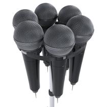 Suporte Para Pedestal Compatível com Até 6 Microfones Universais Música Igreja Estúdio Suporte Para Pedestal Compatível com Até 6 Microfones Universais Música Igreja Estúdio