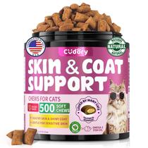 Suporte para pele e pelagem de gato Chews Cudory 500 unidades de frango Suporte para pele e pelagem de gato Chews Cudory 500 unidades de frango