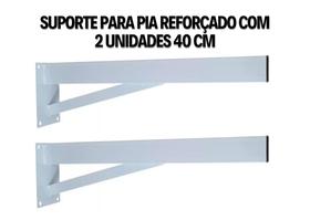 Suporte para Pia parafusar Grapa Mão francesa de 40 cm super reforçado