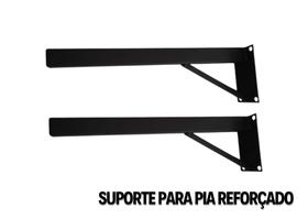 Suporte para Pia parafusar Grapa Mão francesa de 50 cm super reforçado- preto Suporte para Pia parafusar Grapa Mão francesa de 50 cm super reforçado- preto