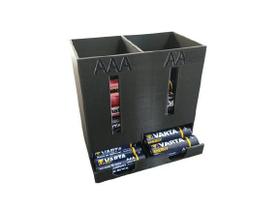 Suporte Para Pilhas AA AAA Prático e Organizado