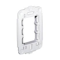 Suporte para Placa 4x2 Legrand Pial Plus - para até 3 Módulos - Branco - 612122 Suporte para Placa 4x2 Legrand Pial Plus - para até 3 Módulos - Branco - 612122