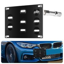 Suporte para Placa de Licença com Gancho de Reboque para Para-choque Dianteiro CNSPEED Suporte para Placa de Licença com Gancho de Reboque para Para-choque Dianteiro CNSPEED