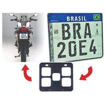 Suporte para Placa de Moto - Modelo Retangular - INJETADOS SÃO JORGE