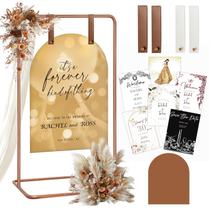 Suporte para placas de casamento Furosa ajustável com pacote de design Suporte para placas de casamento Furosa ajustável com pacote de design