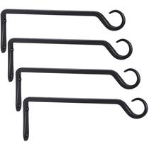 Suporte para plantas AILIN YELOKIE 30 cm, 4 unidades, metal preto