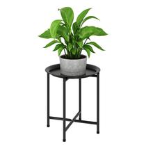 Suporte para Plantas Bamworld Alto de Metal para Uso Interno e Externo Preto Suporte para Plantas Bamworld Alto de Metal para Uso Interno e Externo Preto