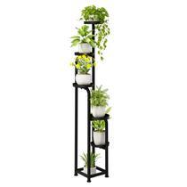 Suporte para plantas Bamworld de metal, 5 níveis, 142 cm de altura Suporte para plantas Bamworld de metal, 5 níveis, 142 cm de altura