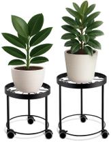 Suporte para plantas de interior original dos EUA com rodas de metal (2 tamanhos) Suporte para plantas de interior original dos EUA com rodas de metal (2 tamanhos)
