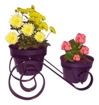 Suporte Para Plantas Decorativo Artesanal Estilo Colonial