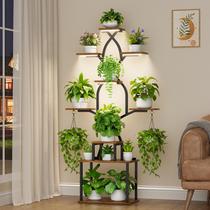 Suporte para Plantas EVAWOO 7 Andares 162 cm de Altura com Luzes de Crescimento