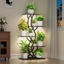 Suporte para Plantas EVAWOO de 5 Níveis 110 cm com Luzes de Crescimento Suporte para Plantas EVAWOO de 5 Níveis 110 cm com Luzes de Crescimento