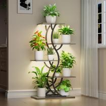 Suporte para Plantas EVAWOO de 5 Níveis, 110 cm, com Luzes de Cultivo Suporte para Plantas EVAWOO de 5 Níveis, 110 cm, com Luzes de Cultivo