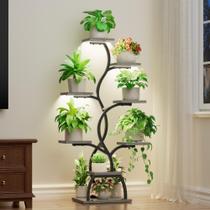 Suporte para Plantas EVAWOO de 8 Níveis, 124 cm, com Luz de Cultivo Suporte para Plantas EVAWOO de 8 Níveis, 124 cm, com Luz de Cultivo