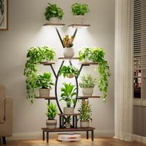 Suporte para Plantas JUSTOGO de 9 Níveis, 160 cm, com Luzes de Cultivo Suporte para Plantas JUSTOGO de 9 Níveis, 160 cm, com Luzes de Cultivo