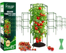 Suporte para Plantas Trepadeiras Legigo Kit com 6 Unidades Gaiolas para Tomate 114 cm Suporte para Plantas Trepadeiras Legigo Kit com 6 Unidades Gaiolas para Tomate 114 cm