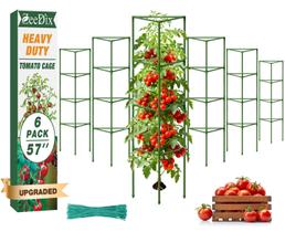 Suporte para Plantas Trepadeiras ZeeDix Kit com 6 Gaiolas para Tomate 145 cm Suporte para Plantas Trepadeiras ZeeDix Kit com 6 Gaiolas para Tomate 145 cm