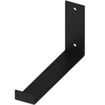 Suporte para Prateleira 25cm Mão Francesa Reforçada em L Aço Carbono Preto Evidence Dimec Suporte para Prateleira 25cm Mão Francesa Reforçada em L Aço Carbono Preto Evidence Dimec